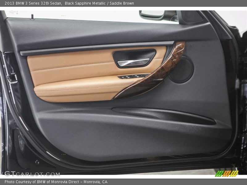 Black Sapphire Metallic / Saddle Brown 2013 BMW 3 Series 328i Sedan