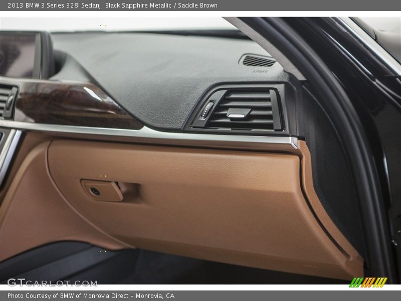 Black Sapphire Metallic / Saddle Brown 2013 BMW 3 Series 328i Sedan