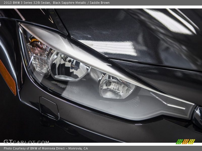 Black Sapphire Metallic / Saddle Brown 2013 BMW 3 Series 328i Sedan