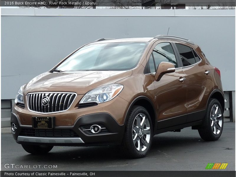 River Rock Metallic / Ebony 2016 Buick Encore AWD