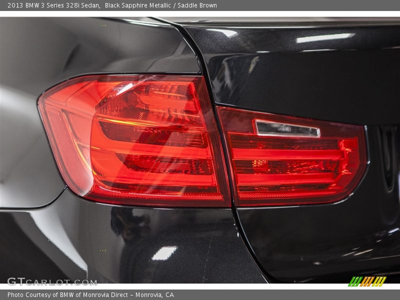 Black Sapphire Metallic / Saddle Brown 2013 BMW 3 Series 328i Sedan
