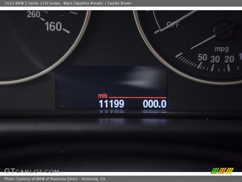 Black Sapphire Metallic / Saddle Brown 2013 BMW 3 Series 328i Sedan