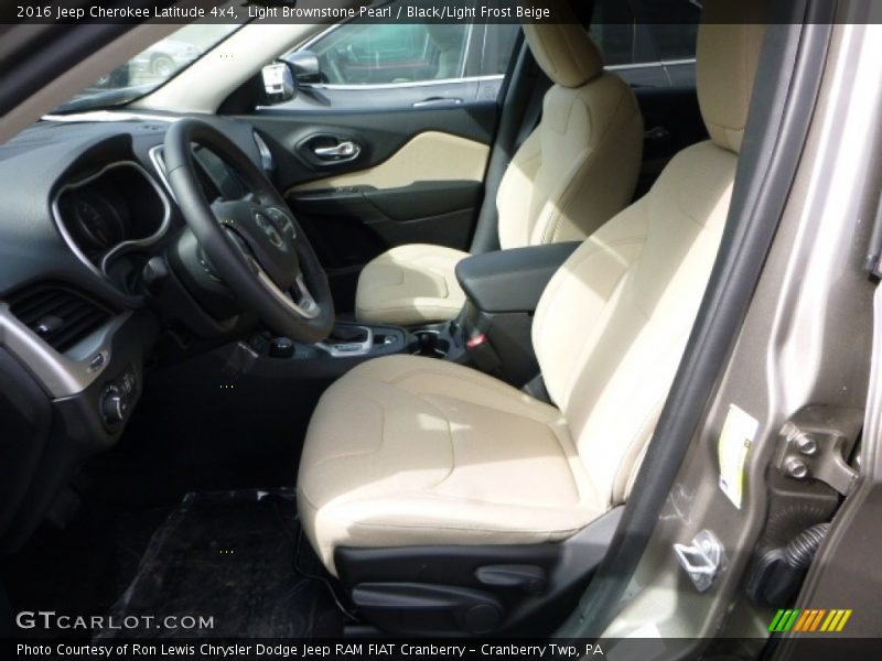 Light Brownstone Pearl / Black/Light Frost Beige 2016 Jeep Cherokee Latitude 4x4