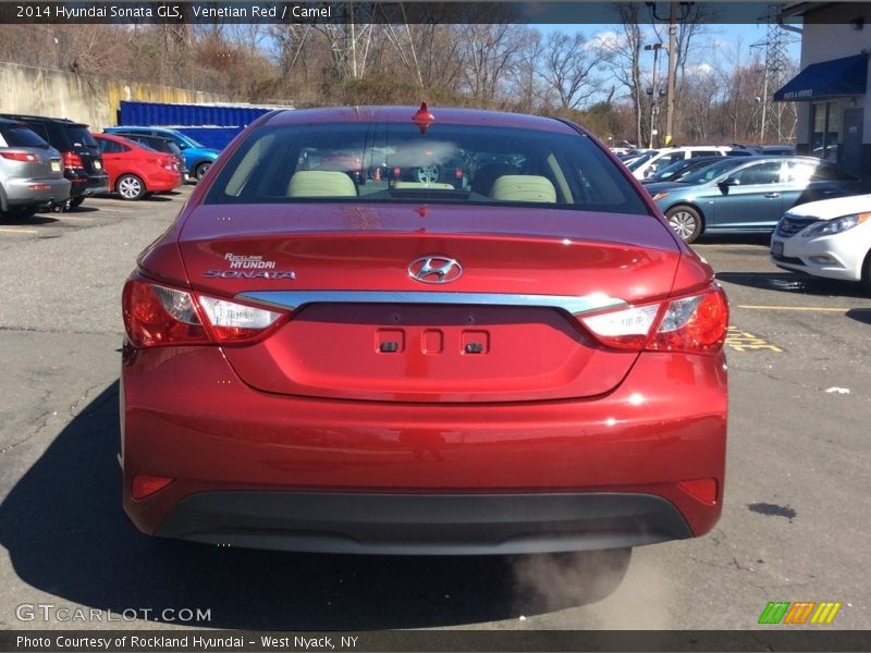 Venetian Red / Camel 2014 Hyundai Sonata GLS