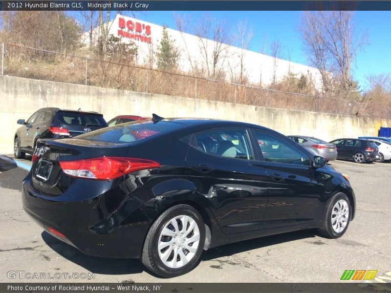 Midnight Black / Gray 2012 Hyundai Elantra GLS