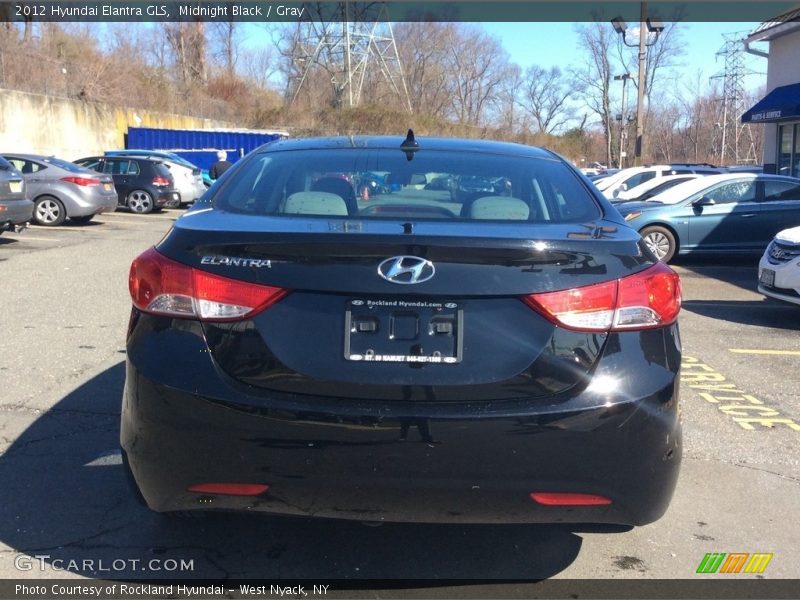 Midnight Black / Gray 2012 Hyundai Elantra GLS