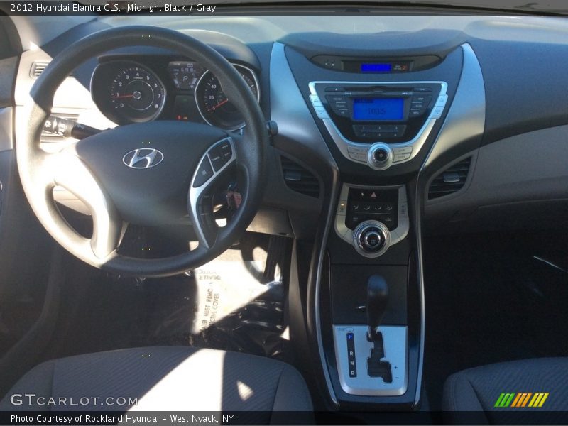 Midnight Black / Gray 2012 Hyundai Elantra GLS