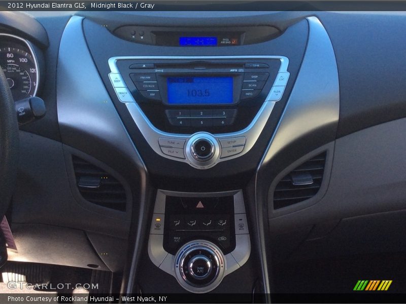 Midnight Black / Gray 2012 Hyundai Elantra GLS