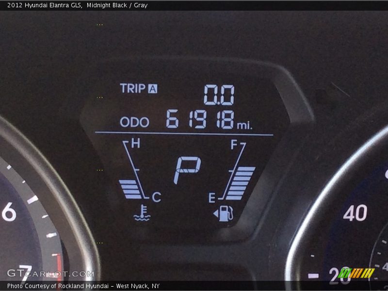 Midnight Black / Gray 2012 Hyundai Elantra GLS