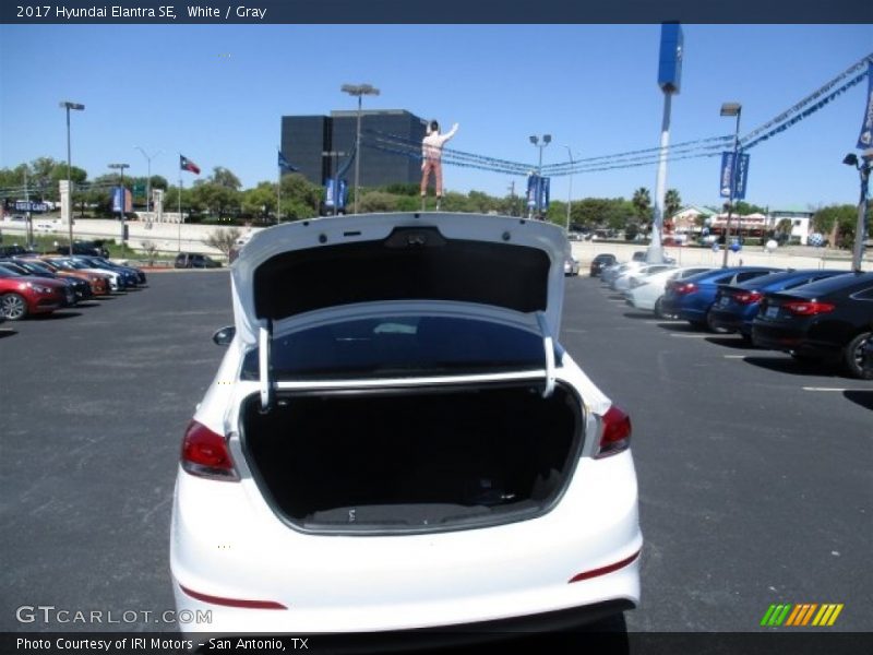 White / Gray 2017 Hyundai Elantra SE
