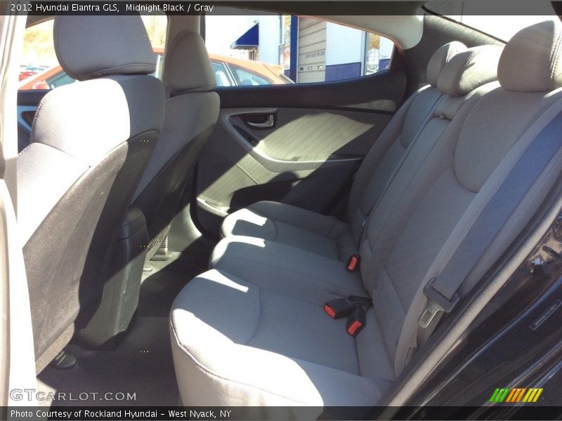 Midnight Black / Gray 2012 Hyundai Elantra GLS