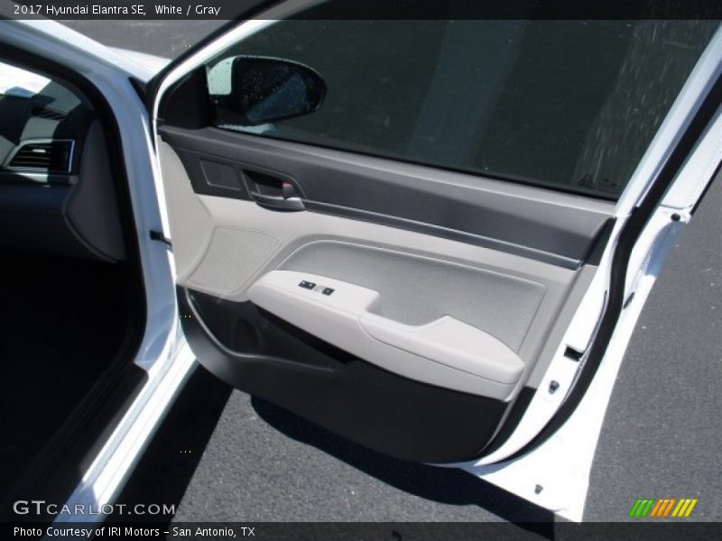 White / Gray 2017 Hyundai Elantra SE