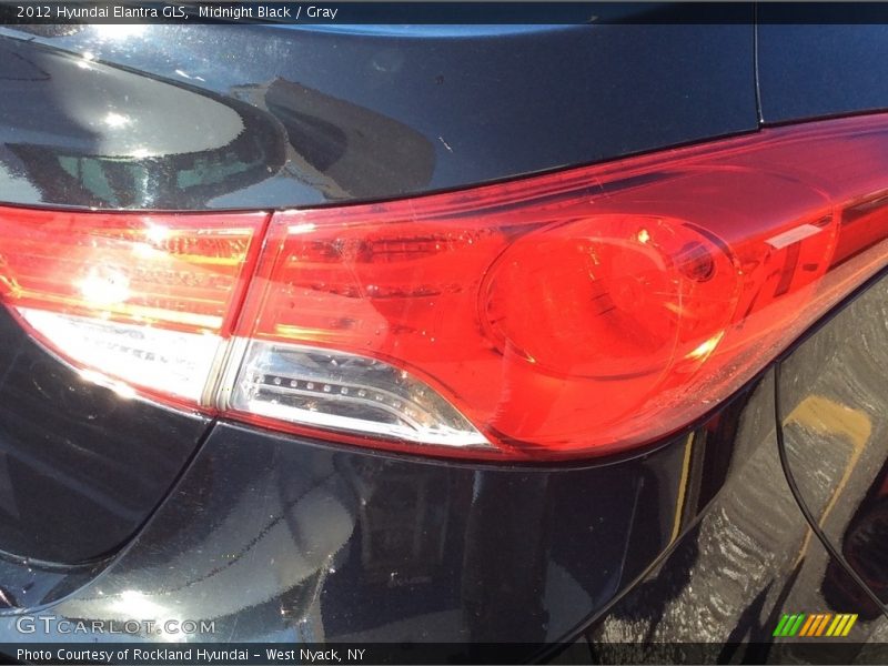 Midnight Black / Gray 2012 Hyundai Elantra GLS