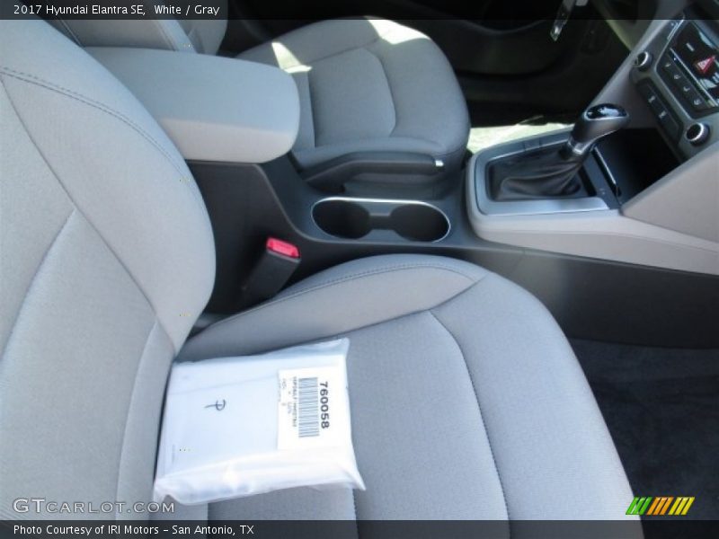 White / Gray 2017 Hyundai Elantra SE