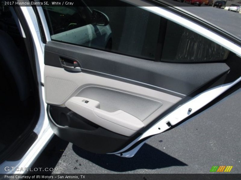 White / Gray 2017 Hyundai Elantra SE