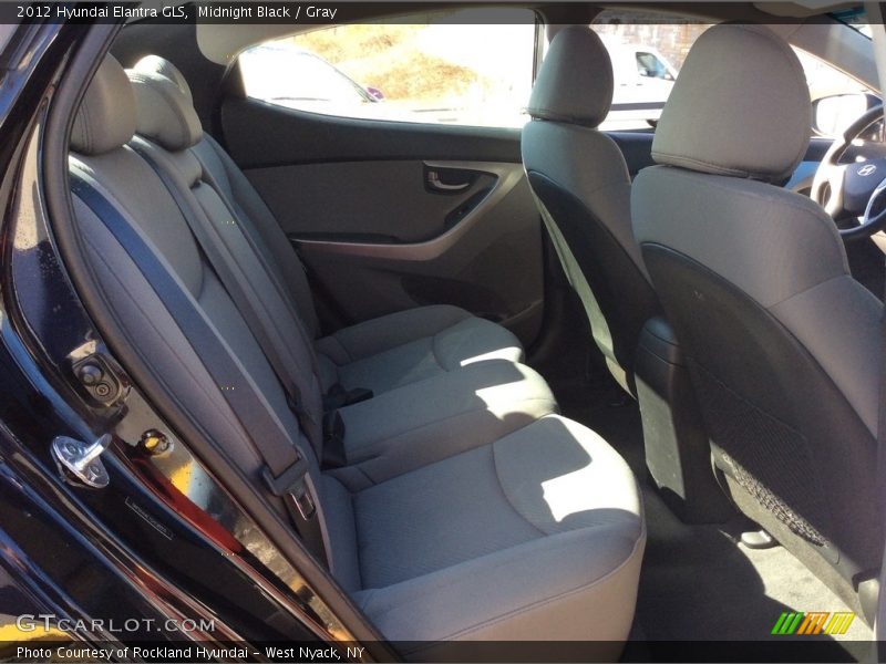 Midnight Black / Gray 2012 Hyundai Elantra GLS