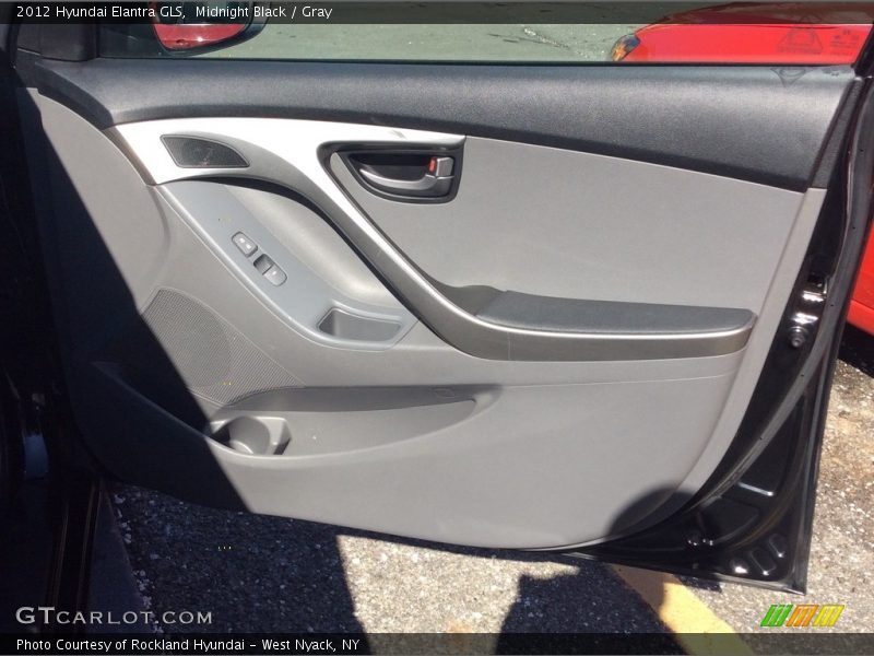 Midnight Black / Gray 2012 Hyundai Elantra GLS
