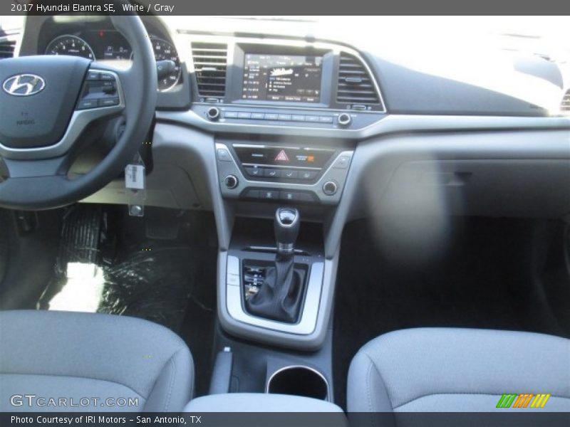 White / Gray 2017 Hyundai Elantra SE