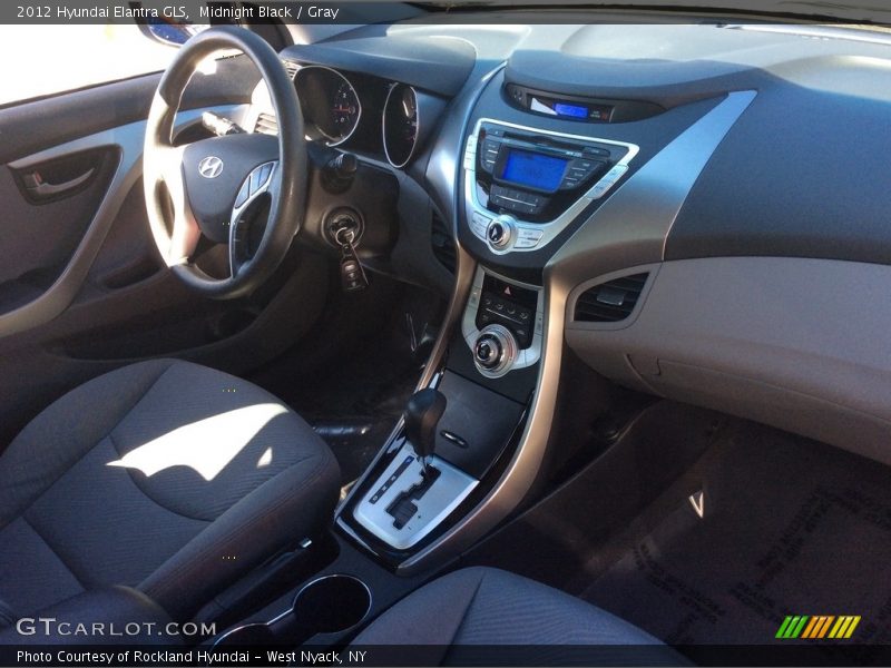 Midnight Black / Gray 2012 Hyundai Elantra GLS