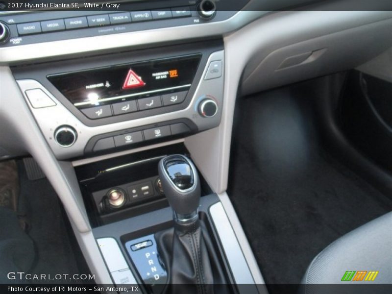 White / Gray 2017 Hyundai Elantra SE