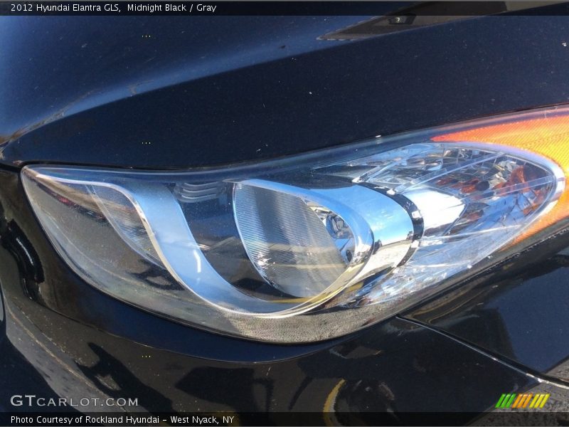 Midnight Black / Gray 2012 Hyundai Elantra GLS
