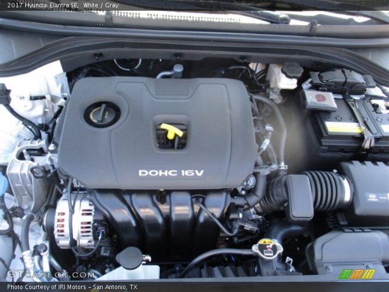 White / Gray 2017 Hyundai Elantra SE