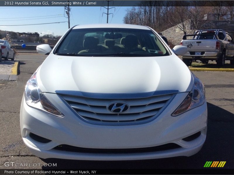 Shimmering White / Camel 2012 Hyundai Sonata GLS