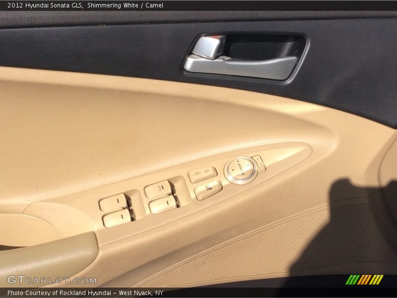 Shimmering White / Camel 2012 Hyundai Sonata GLS
