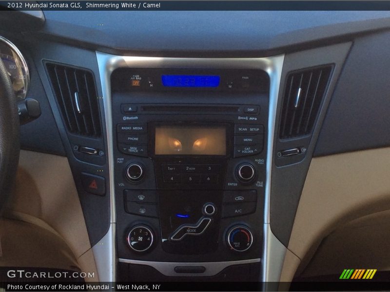 Shimmering White / Camel 2012 Hyundai Sonata GLS