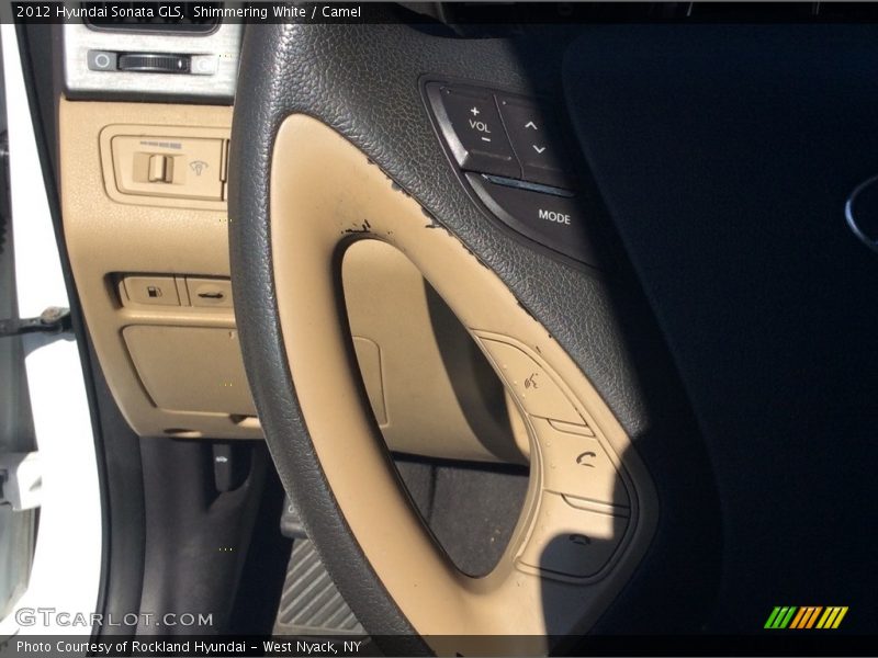 Shimmering White / Camel 2012 Hyundai Sonata GLS