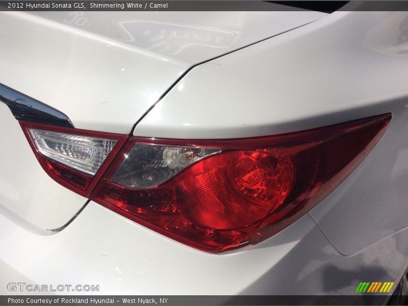 Shimmering White / Camel 2012 Hyundai Sonata GLS