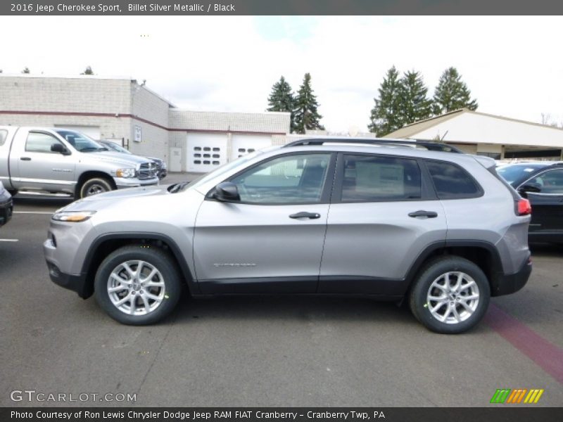 Billet Silver Metallic / Black 2016 Jeep Cherokee Sport