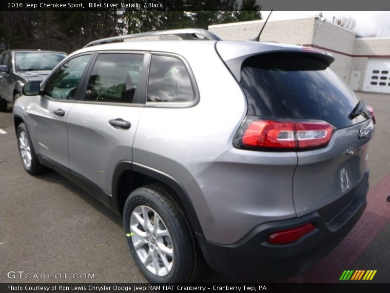 Billet Silver Metallic / Black 2016 Jeep Cherokee Sport