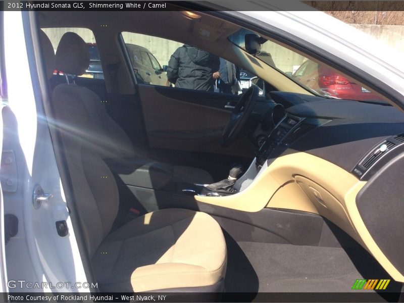 Shimmering White / Camel 2012 Hyundai Sonata GLS
