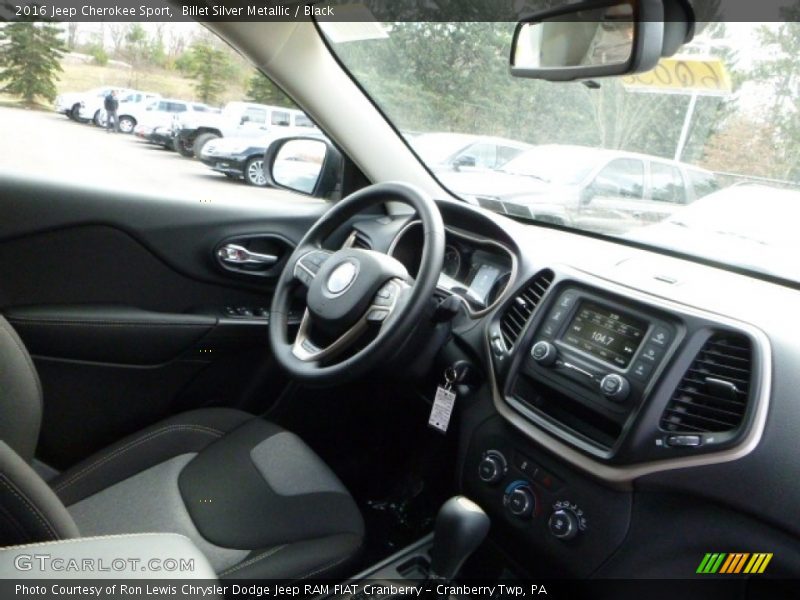 Billet Silver Metallic / Black 2016 Jeep Cherokee Sport