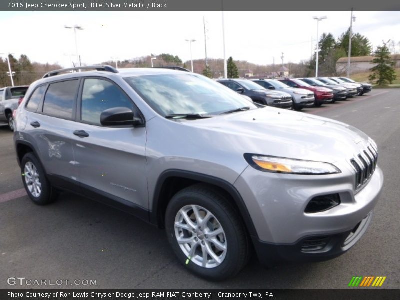 Billet Silver Metallic / Black 2016 Jeep Cherokee Sport