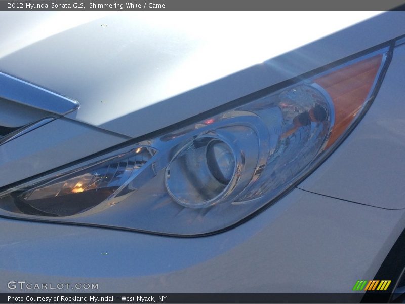 Shimmering White / Camel 2012 Hyundai Sonata GLS