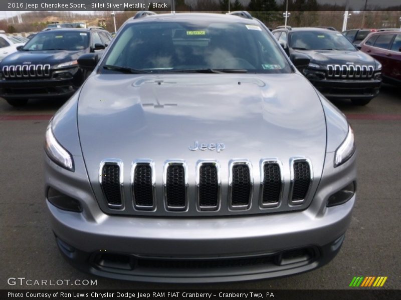 Billet Silver Metallic / Black 2016 Jeep Cherokee Sport