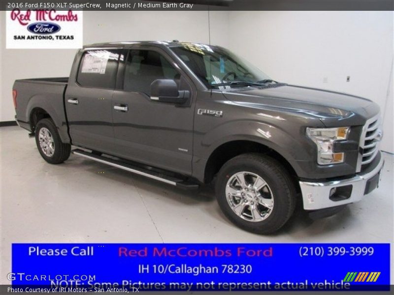 Magnetic / Medium Earth Gray 2016 Ford F150 XLT SuperCrew