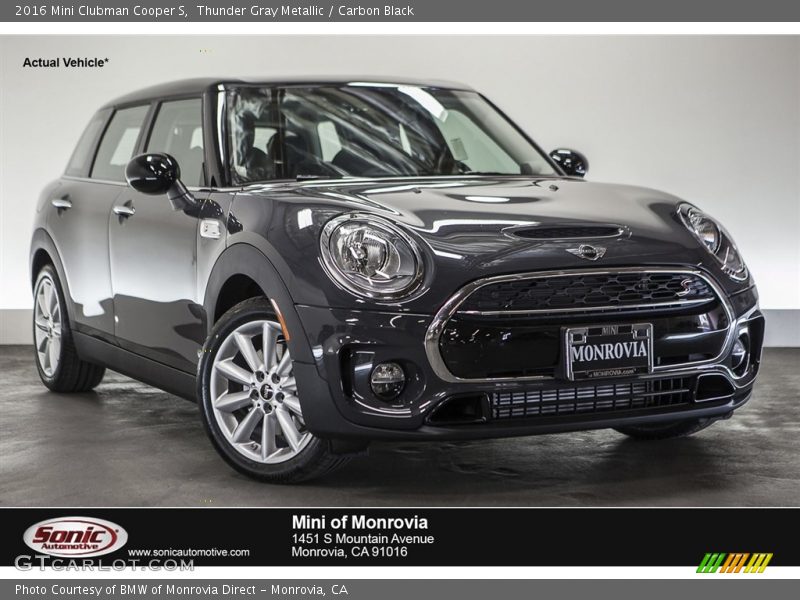Thunder Gray Metallic / Carbon Black 2016 Mini Clubman Cooper S