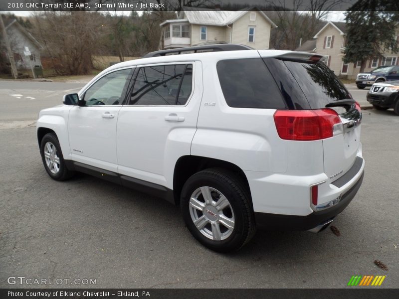 Summit White / Jet Black 2016 GMC Terrain SLE AWD