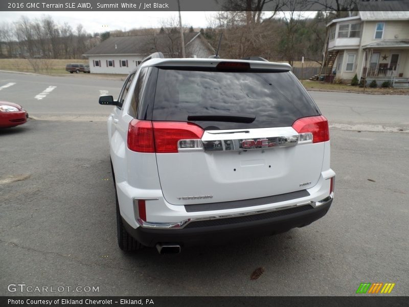 Summit White / Jet Black 2016 GMC Terrain SLE AWD