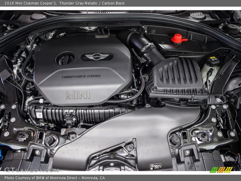  2016 Clubman Cooper S Engine - 2.0 Liter TwinPower Turbocharged DOHC 16-Valve VVT 4 Cylinder