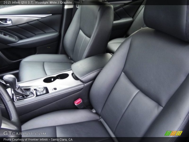 Moonlight White / Graphite 2015 Infiniti Q50 3.7