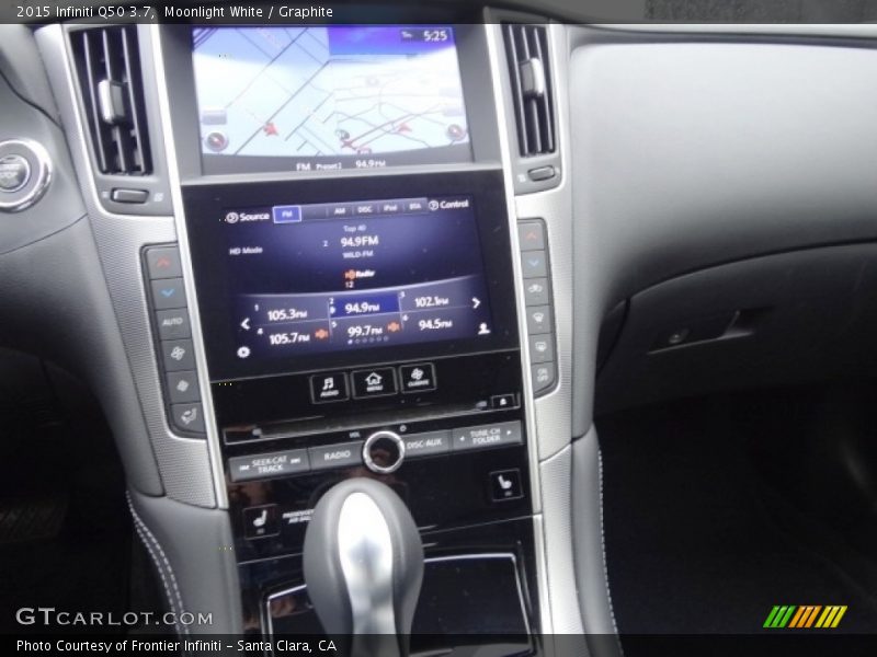 Moonlight White / Graphite 2015 Infiniti Q50 3.7