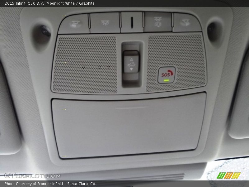 Moonlight White / Graphite 2015 Infiniti Q50 3.7