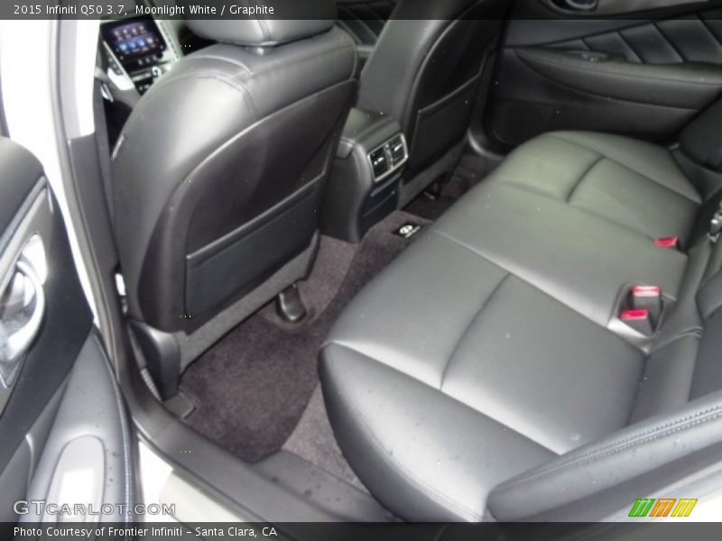 Moonlight White / Graphite 2015 Infiniti Q50 3.7