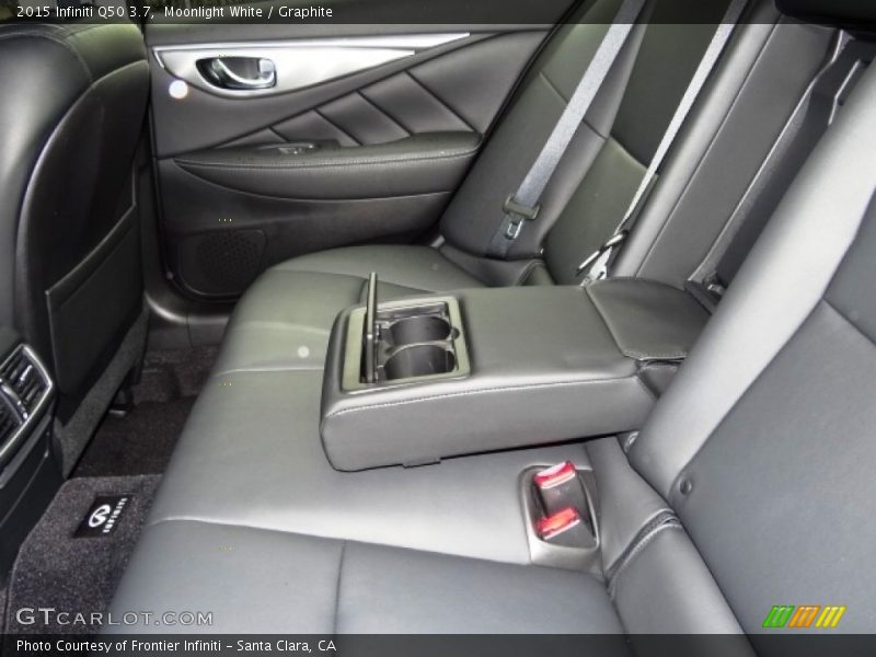 Moonlight White / Graphite 2015 Infiniti Q50 3.7