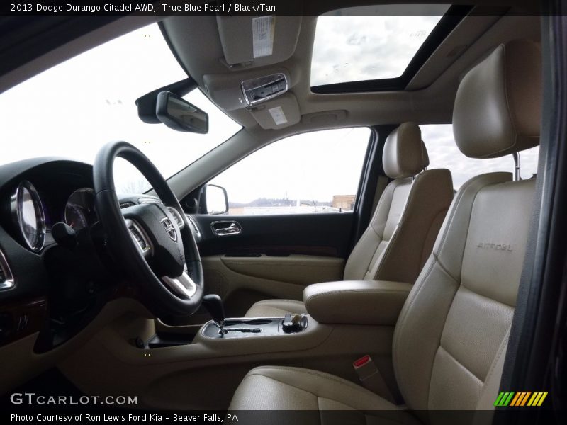 True Blue Pearl / Black/Tan 2013 Dodge Durango Citadel AWD