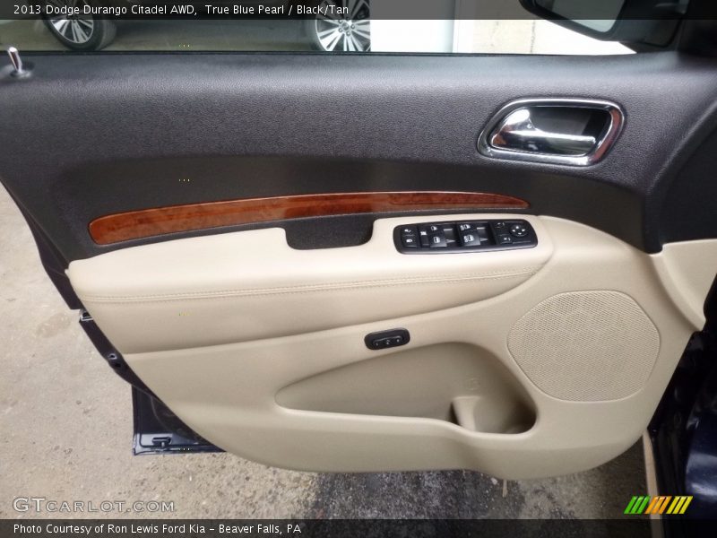 True Blue Pearl / Black/Tan 2013 Dodge Durango Citadel AWD